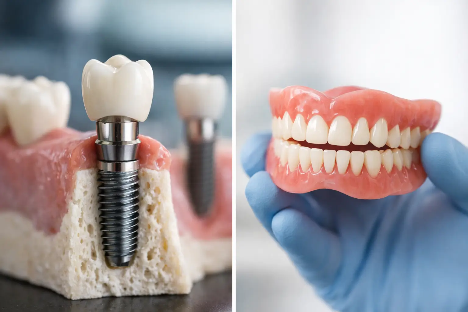 Implants Versus Dentures Comparison Explained